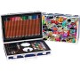 Set de peinture Roymart Little Artist Grafitti Porte documents 145 Pièces Multicouleur