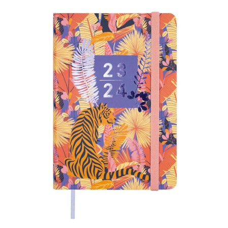 Agenda Finocam Natural Tiger 2023-2024 Escolar 11,8 x 16,8 cm Multicolor