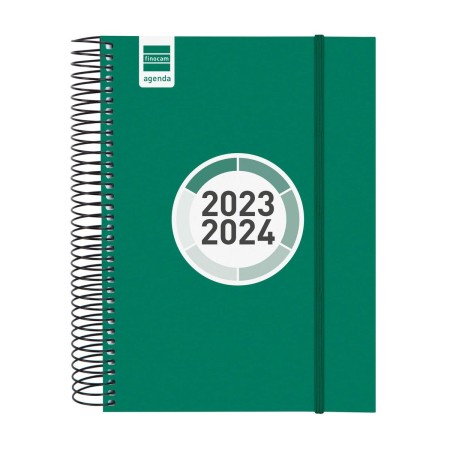 Agenda Finocam Espir Color 2023-2024 Escolar 15,5 x 21,2 cm Verde