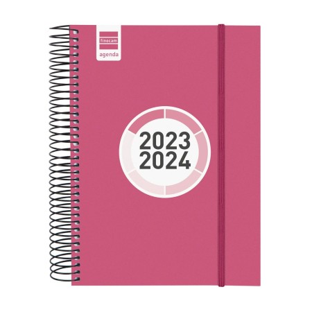 Agenda Finocam Espir Color 2023-2024 Escolar 15,5 x 21,2 cm Rosa