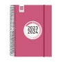 Agenda Finocam Espir Color 2023-2024 Escolar 15,5 x 21,2 cm Rosa