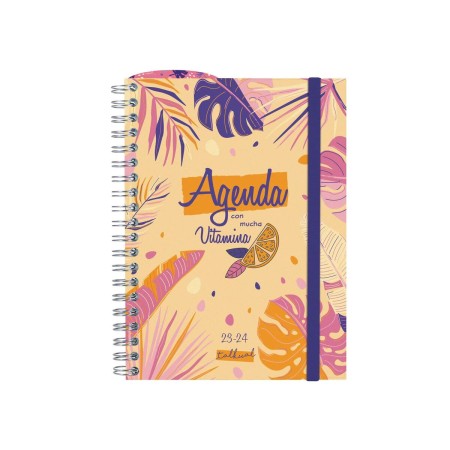 Agenda Finocam Talkual Vitamina 2023-2024 Escolar 12 x 16,9 cm 1/8 Multicolor