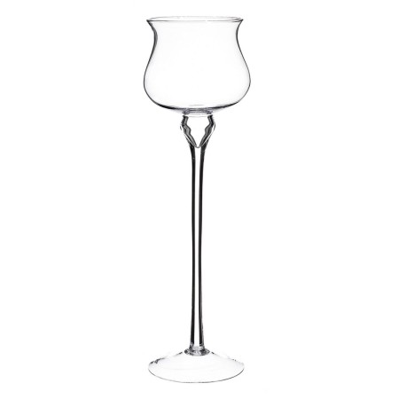 Candelabro Cristal Transparente 16 x 16 x 60 cm