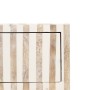Mesita de Noche 41 x 41 x 55 cm Beige Dorado Metal Resina