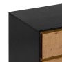 Table de Nuit ALFIL 48 x 42 x 61 cm Naturel Noir Métal DMF