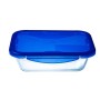 Boîte à lunch hermétique Pyrex Cook & go Rectangulaire Bleu 30 x 23 cm 3,3 L verre (4 Unités)