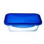 Fiambrera Hermética Pyrex Cook & go Rectangular Azul 30 x 23 cm 3,3 L Vidrio (4 Unidades)