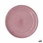 Assiette plate Quid Vita Peoni Céramique Rose Ø 27 cm (12 Unités)