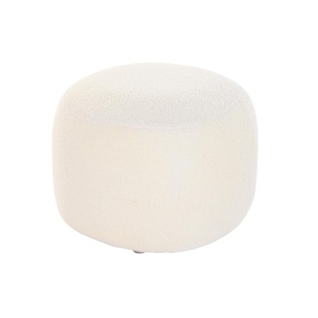 Repose-pied DKD Home Decor 50 x 50 x 38 cm Blanc Moderne