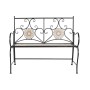 Banc DKD Home Decor 111 x 54 x 88 cm Céramique Mosaïque Noir Métal Multicouleur