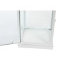 Farolas DKD Home Decor 24 x 24 x 60 cm Cristal Metal Blanco Urbano