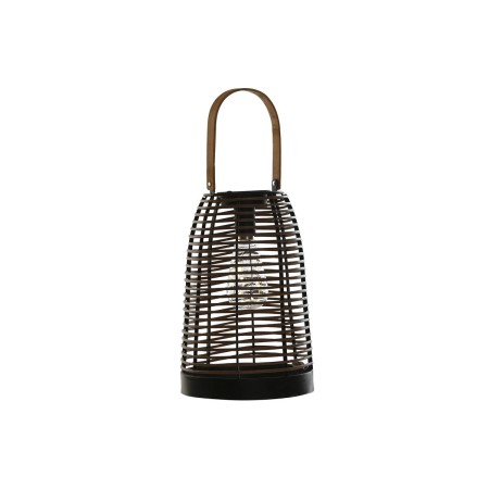 Lampe solaire DKD Home Decor 20 x 20 x 45 cm Noir Marron Rotin Bambou