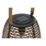 Lampe solaire DKD Home Decor 20 x 20 x 45 cm Noir Marron Rotin Bambou