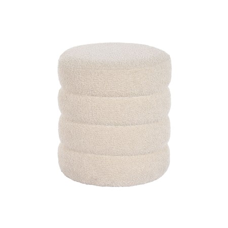 Repose-pied DKD Home Decor 43 x 43 x 47 cm Blanc Bois MDF