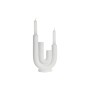 Candelabro DKD Home Decor Scandi 16 x 7 x 23,5 cm Blanco Resina