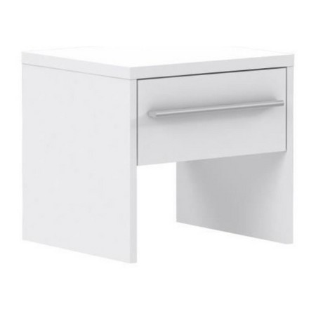 Mesita de Noche Pehmea 38,5 x 36,5 x 35 cm Aluminio Blanco