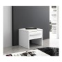 Table de Nuit Pehmea 38,5 x 36,5 x 35 cm Aluminium Blanc