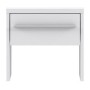 Table de Nuit Pehmea 38,5 x 36,5 x 35 cm Aluminium Blanc