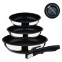 Set de Sartenes Bergner Click & Cook Acero Inoxidable (3 Piezas)