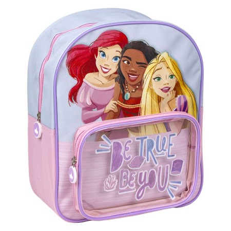 Cartable Princesses Disney Transparent Bleu clair