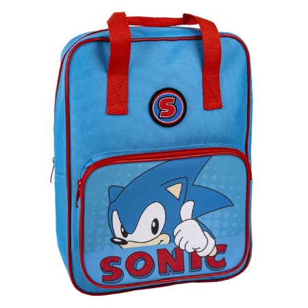 Mochila Escolar Sonic Azul