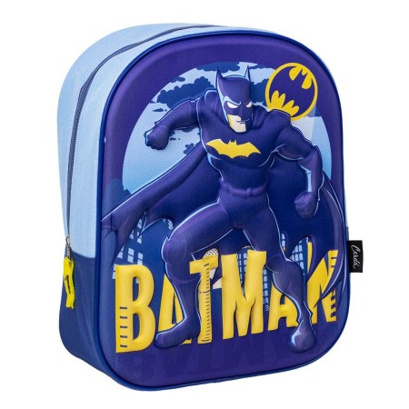 Mochila Escolar 3D Batman Azul
