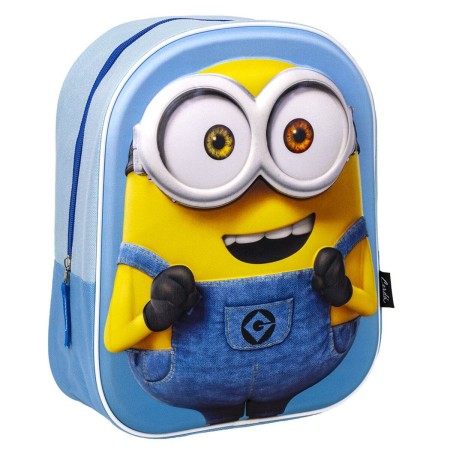 Cartable 3D Minions Bleu