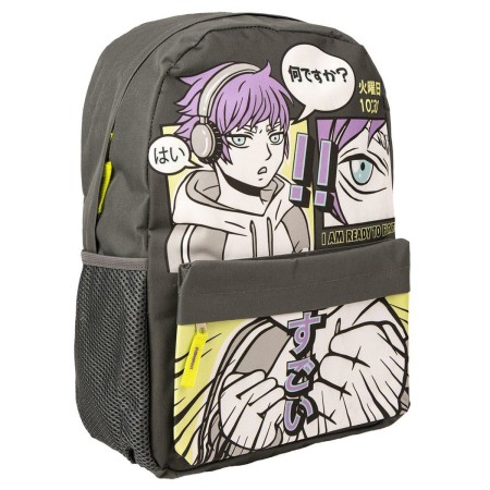 Sac à dos Casual Otaku 30 x 41 x 14 cm Gris clair