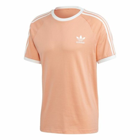 Camiseta de Manga Corta Hombre Adidas 3 stripes Salmón