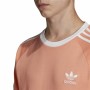 Camiseta de Manga Corta Hombre Adidas 3 stripes Salmón