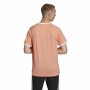 Camiseta de Manga Corta Hombre Adidas 3 stripes Salmón