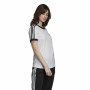 Camiseta de Manga Corta Mujer Adidas 3 stripes Blanco (36)