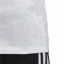 Camiseta de Manga Corta Mujer Adidas 3 stripes Blanco (36)