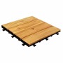 Baldosa Encajable Garden Mood Madera de acacia 10 Piezas 30 x 30 x 2,4 cm