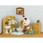 Figurine d’action Sylvanian Families Chocolate Rabbit and Toilet Set