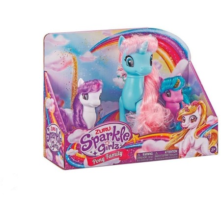 Set de 3 Figuras de Animales Sparkle Girlz Unicornio