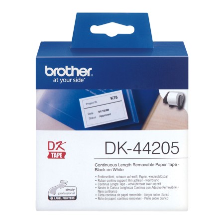 Etiquetas para Impresora Brother DK44205 62 mm x 15,24 m