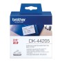 Etiquetas para Impresora Brother DK44205 62 mm x 15,24 m