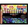 Crayons de couleur Stabilo Woody 3 in 1 ARTY Multicouleur (1 Pièce)