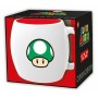 Taza con Caja Super Mario 1-UP Cerámica 360 ml Negro