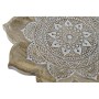 Centre de Table DKD Home Decor 46 x 46 x 4 cm Naturel Mandala Indien Décapé