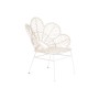 Silla de Jardín DKD Home Decor 76 x 67 x 86 cm Metal ratán sintético Blanco