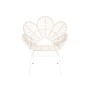 Silla de Jardín DKD Home Decor 76 x 67 x 86 cm Metal ratán sintético Blanco