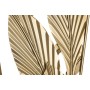 Décoration murale DKD Home Decor 80 x 2 x 80 cm Doré Tropical Feuille d'une plante