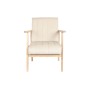 Fauteuil DKD Home Decor 63 x 68 x 81 cm Naturel Beige Pin