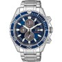 Montre Homme Citizen Argenté Bleu (Reconditionné C)