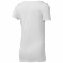 T-shirt à manches courtes femme Reebok Scoop Neck Blanc