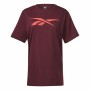 Camiseta de Manga Corta Hombre Reebok RI Logo Granate