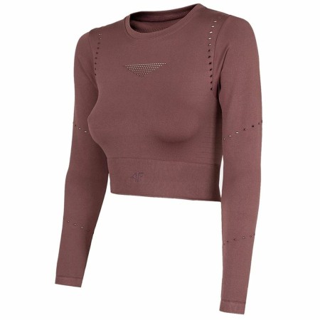 Sudadera sin Capucha Mujer 4F Rojo Oscuro