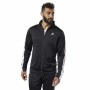 Veste de Sport pour Homme Reebok Essentials Linear Logo Noir